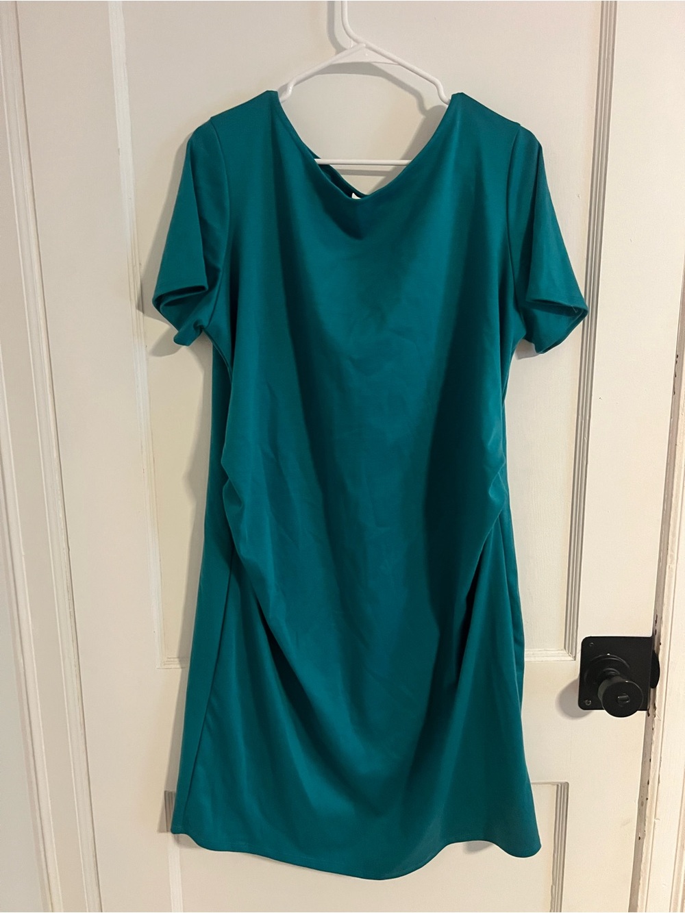 Pinkblush Maternity Teal Midi Dress - Short Sleeve